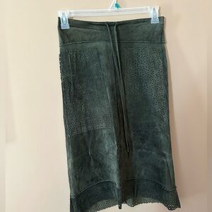 Genuine Suede Skirt